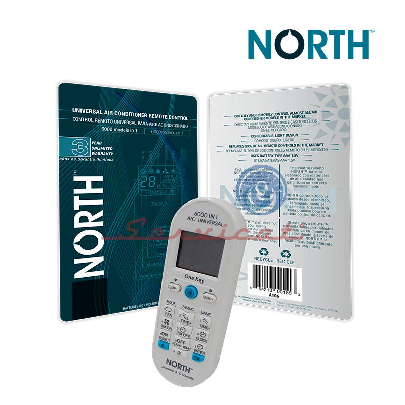 CONTROL NORTH AIRE ACONDICIONADO TODAS LAS MARCAS | Distribuidores